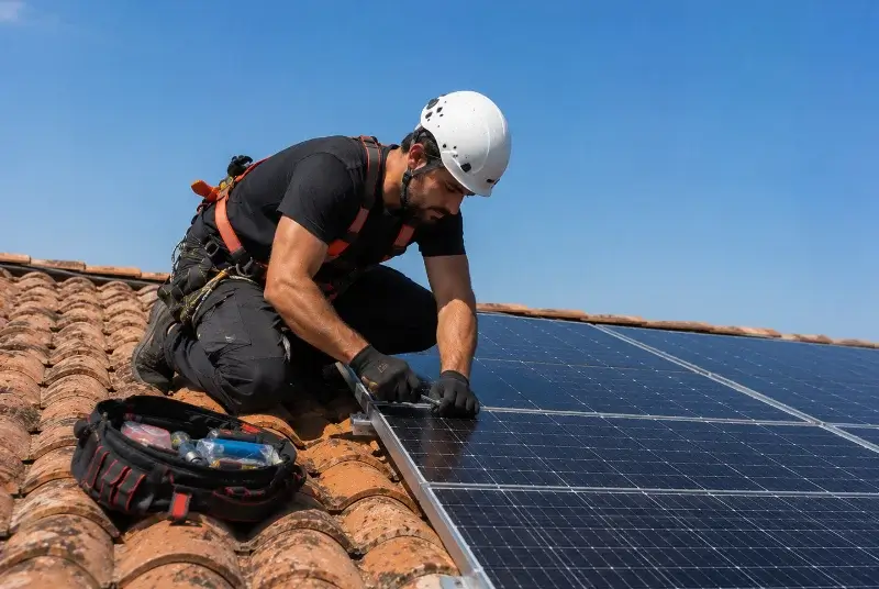 Maintenance et monitoring de panneaux solaires à Espès-Undurein